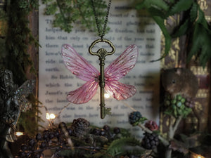 Flying Key - small, pink, bronce