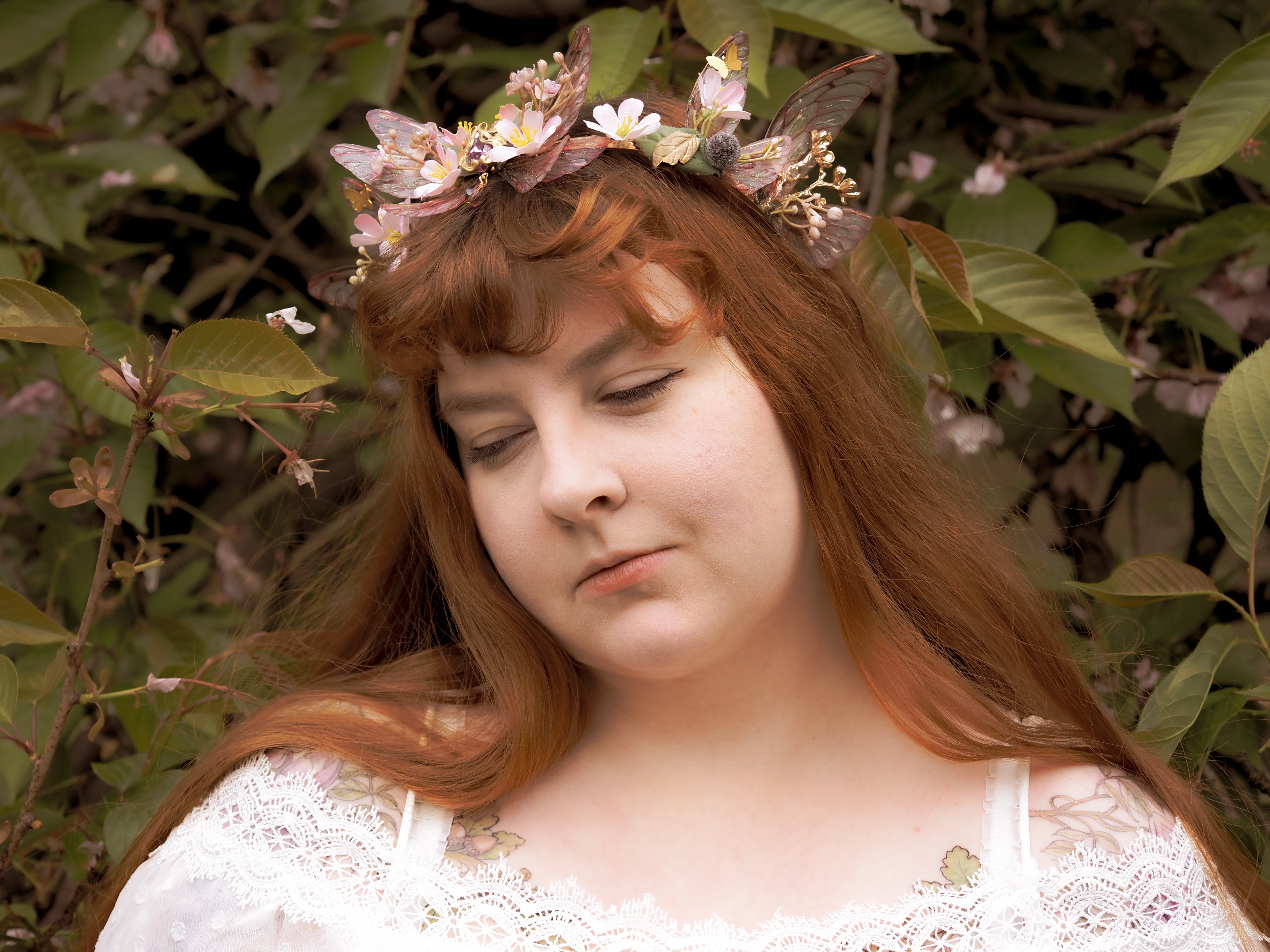 OOAK Cherry Blossom Crown 2
