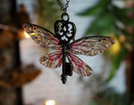 Lade das Bild in den Galerie-Viewer, Flying key small - bronce, pink
