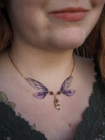 Lade das Bild in den Galerie-Viewer, Enchanting necklace - purple flower
