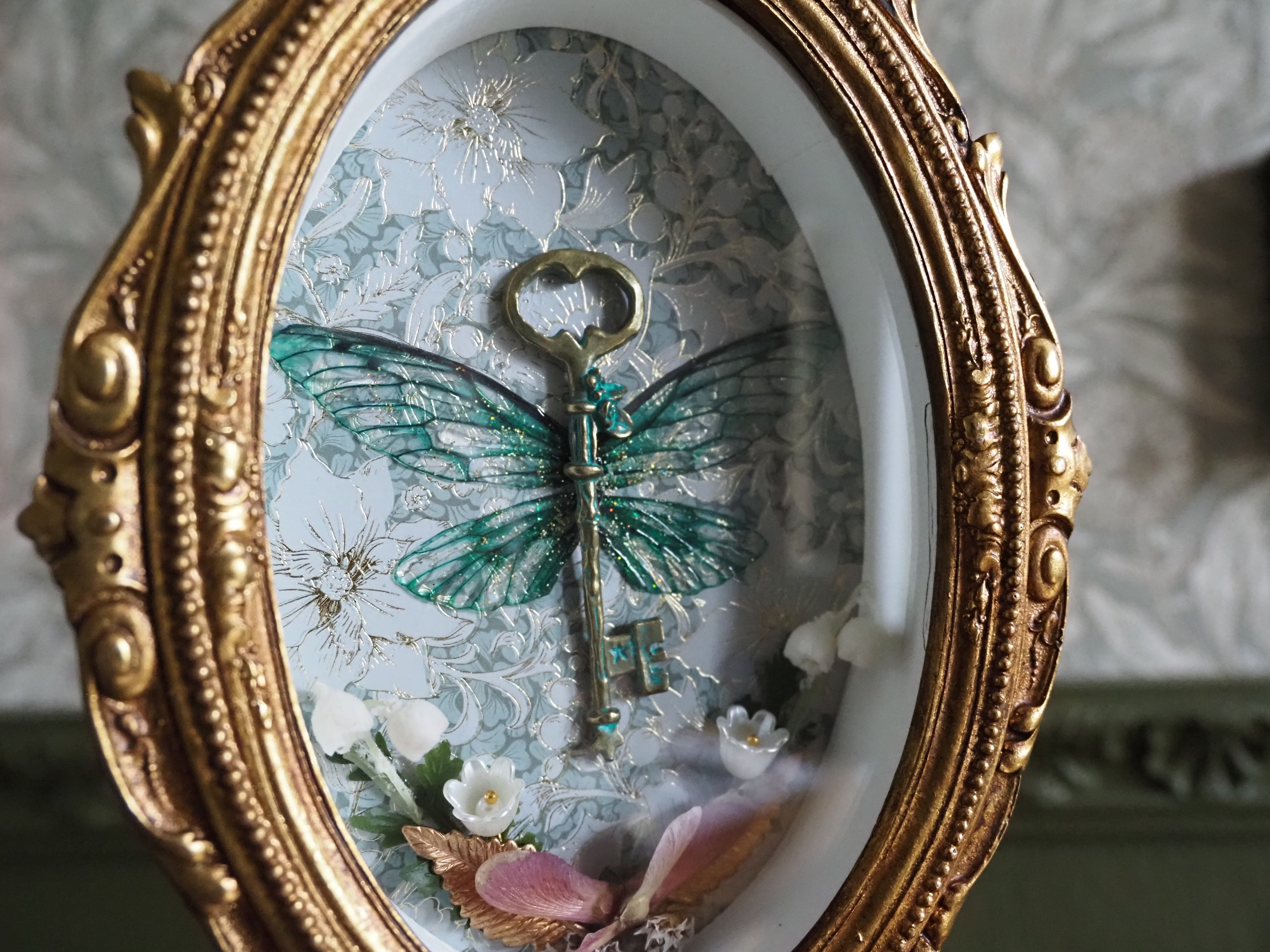 OOAK Baroque Frame - Vintage Key