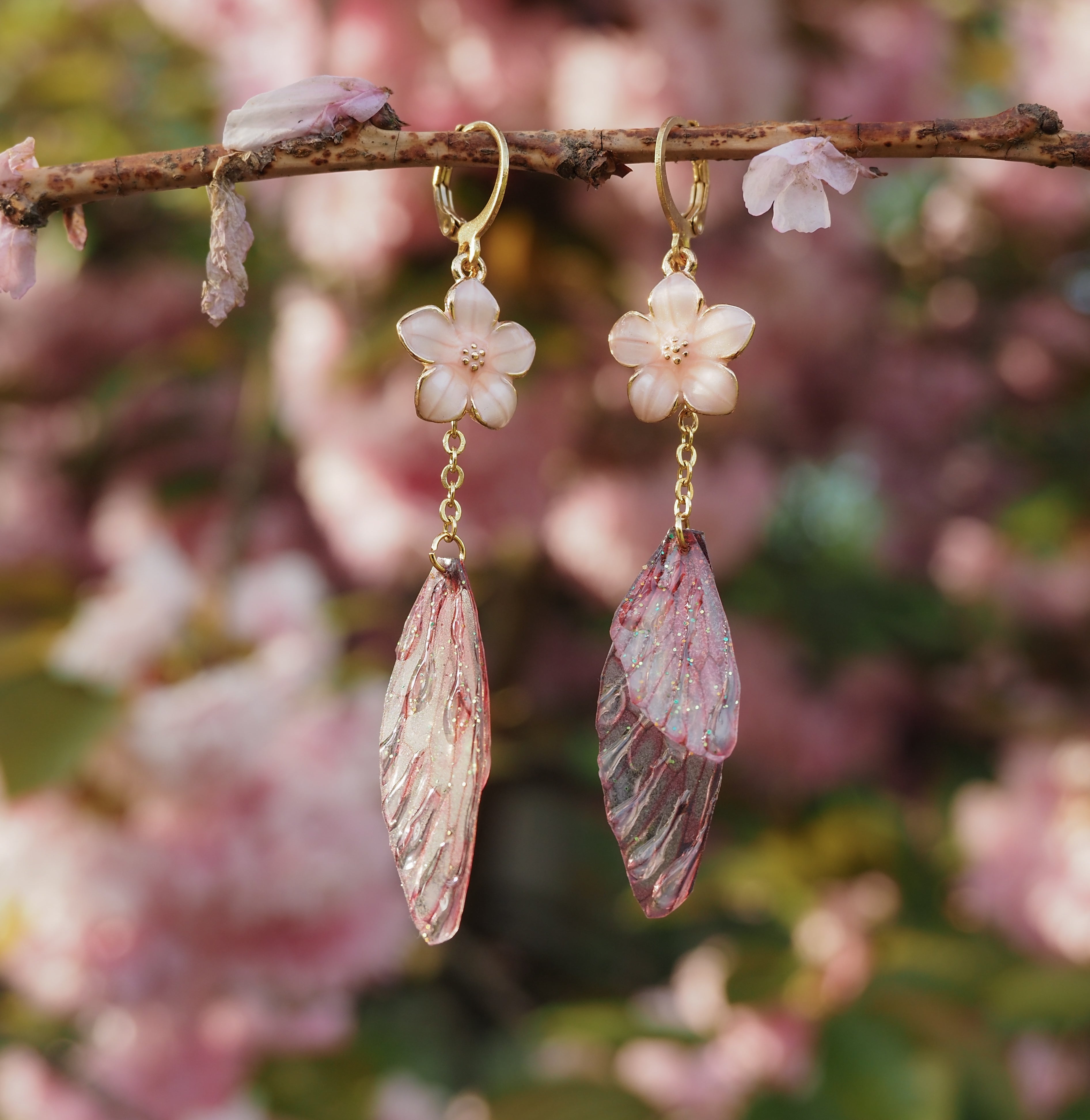 Cherry Blossom Earrings - made to order