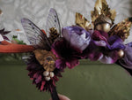Lade das Bild in den Galerie-Viewer, OOAK Antler Headpiece - purple dream

