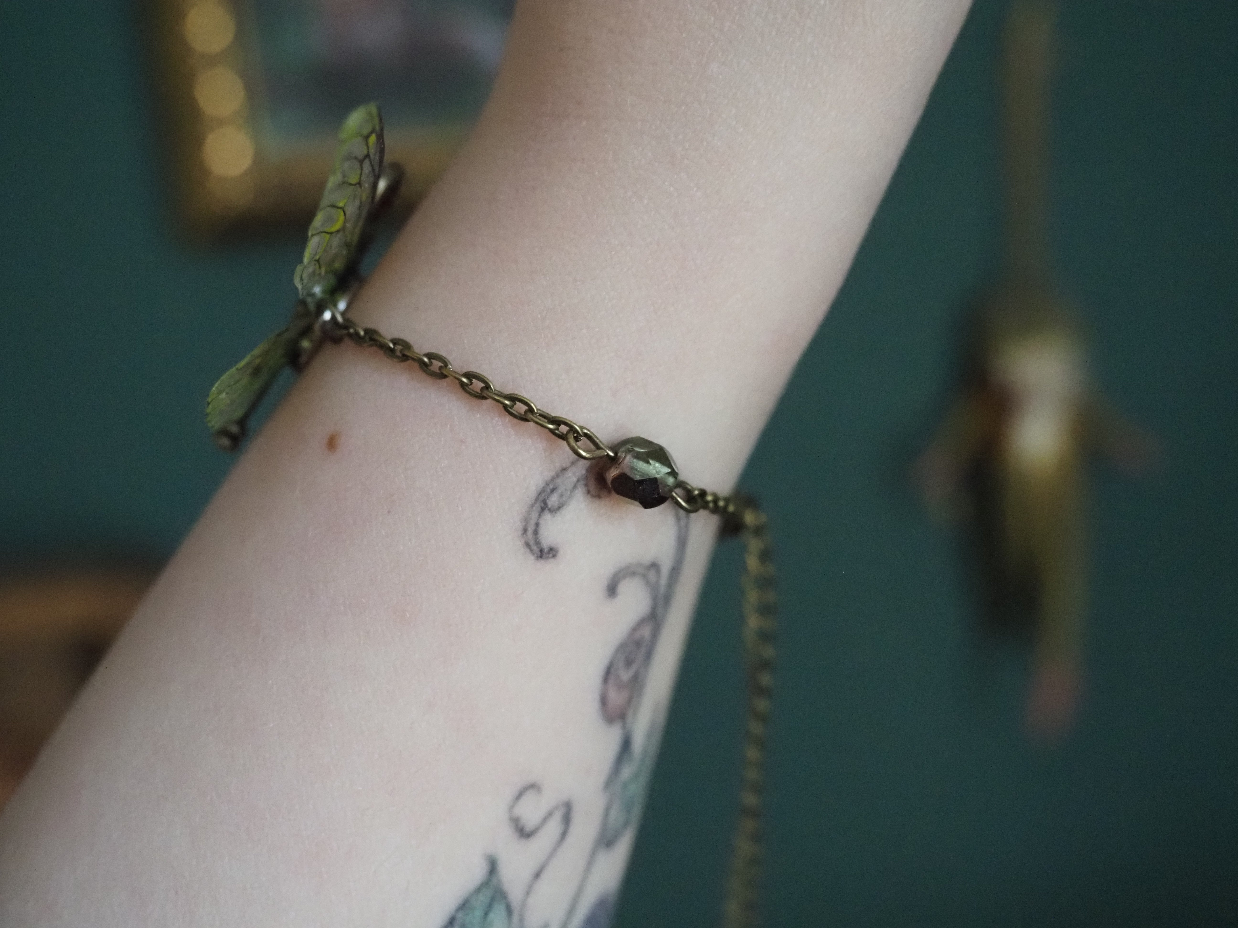 Flying Key Bracelet - autumn, pearls