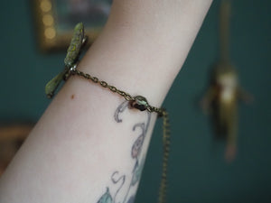Flying Key Bracelet - autumn, pearls