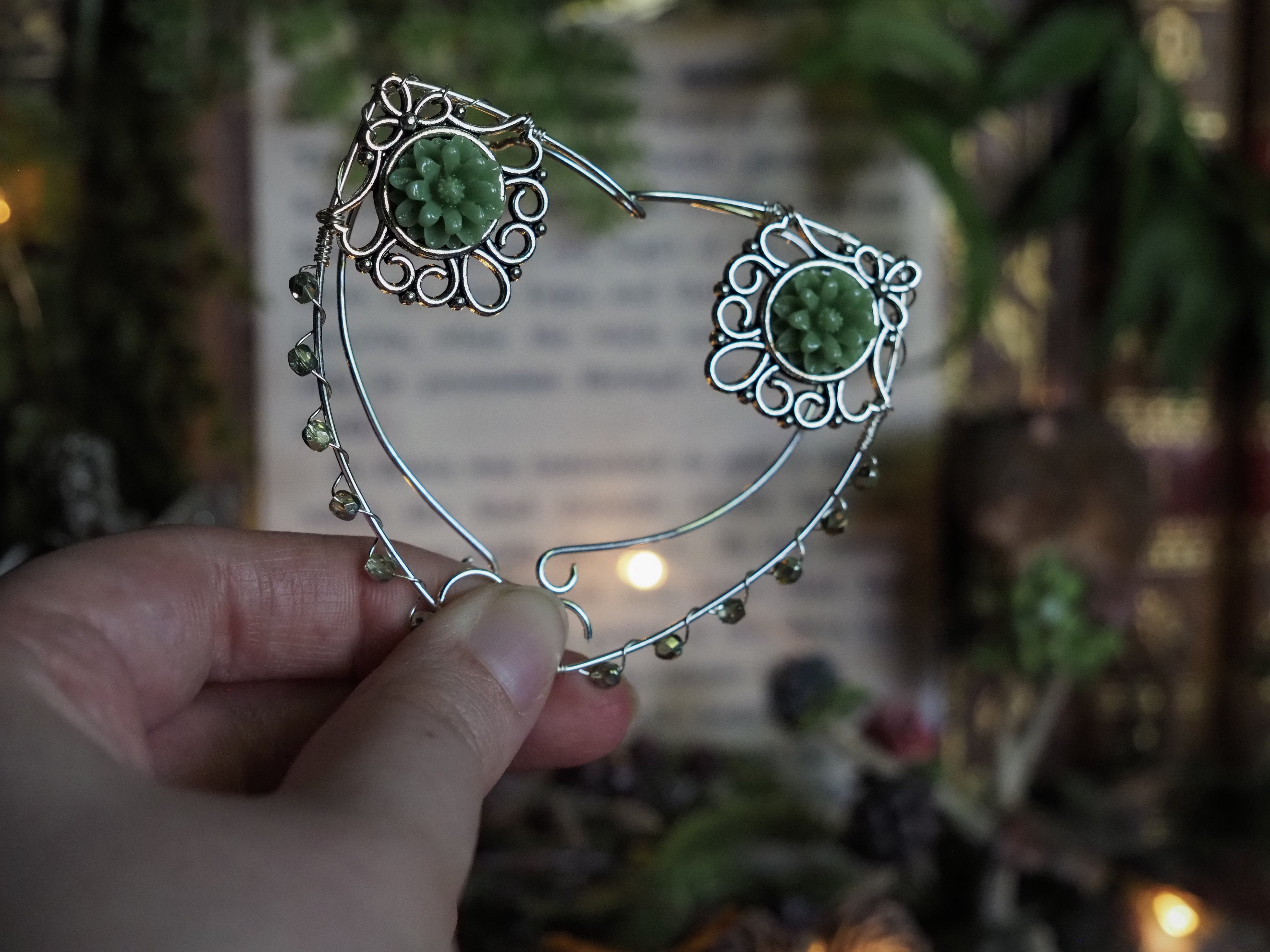 Elf Ears - bloom, silver, green