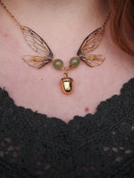 Lade das Bild in den Galerie-Viewer, Enchanting necklace - nature, acorn
