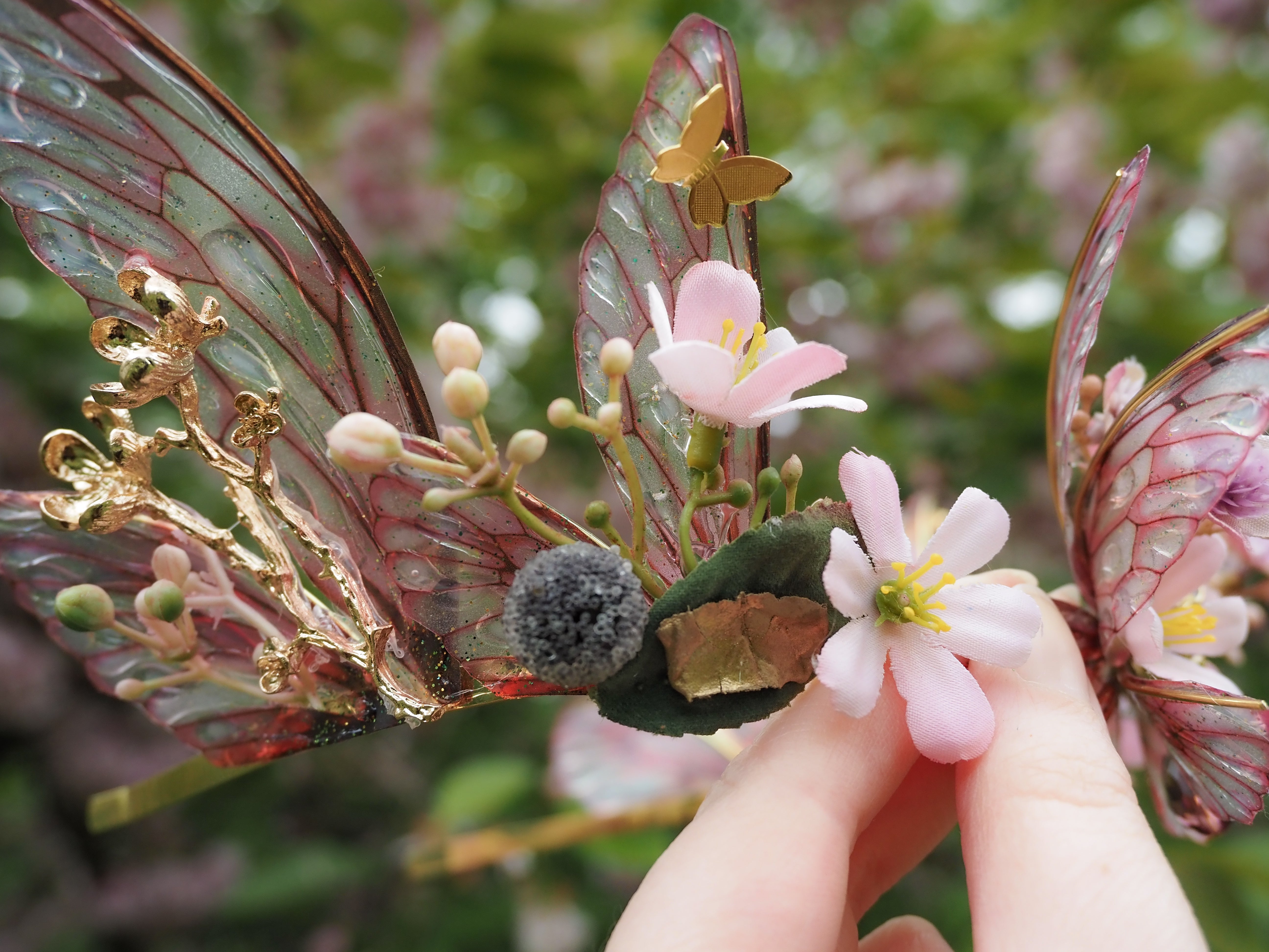 OOAK Cherry Blossom Crown 2