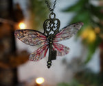 Lade das Bild in den Galerie-Viewer, Flying key small - bronce, pink
