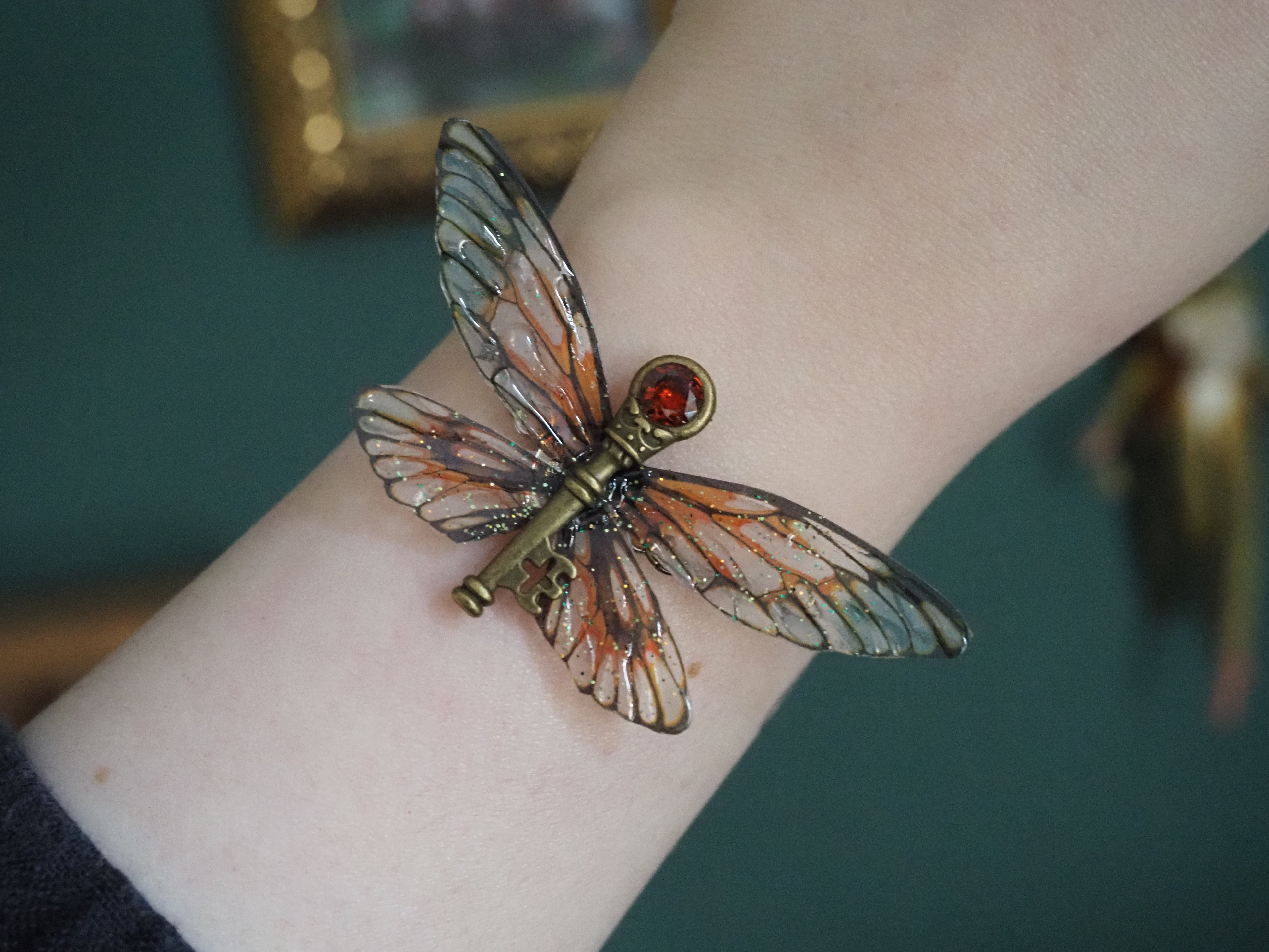 Flying Key Bracelet - pumpkin patch