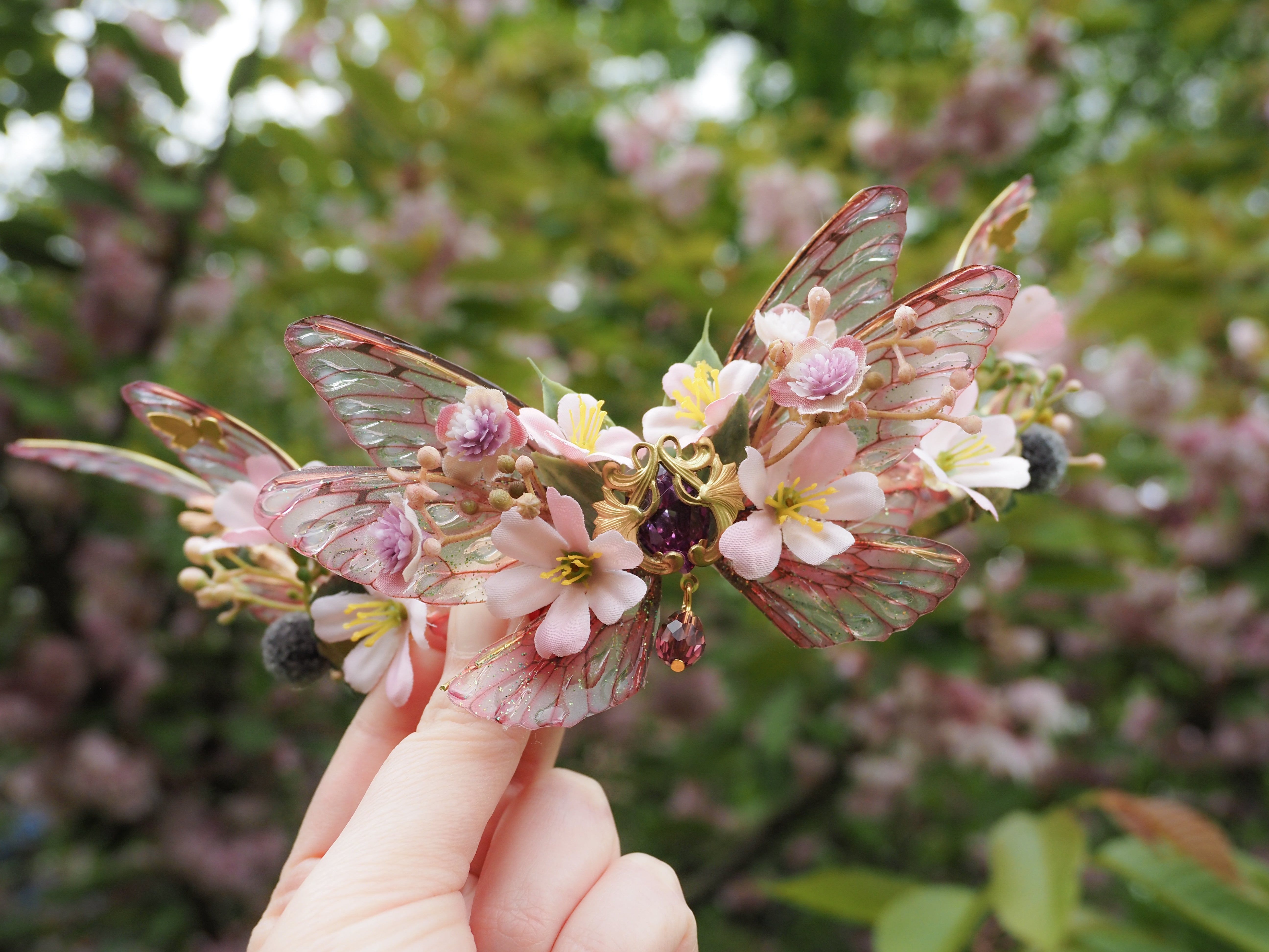 OOAK Cherry Blossom Crown 2