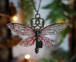 Lade das Bild in den Galerie-Viewer, Flying key small - bronce, pink
