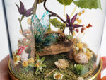Load image into Gallery viewer, OOAK Fairy globe &quot;enchanted bench&quot;
