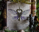 Load image into Gallery viewer, Flying key small - bronce, purple
