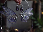 Load image into Gallery viewer, Earlobe Cuffs silver purple
