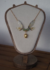 Enchanting necklace - nature, acorn