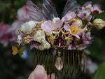 Lade das Bild in den Galerie-Viewer, OOAK Hair Comb Cherry Blossom
