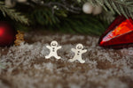 Load image into Gallery viewer, Gingerbread man earrings

