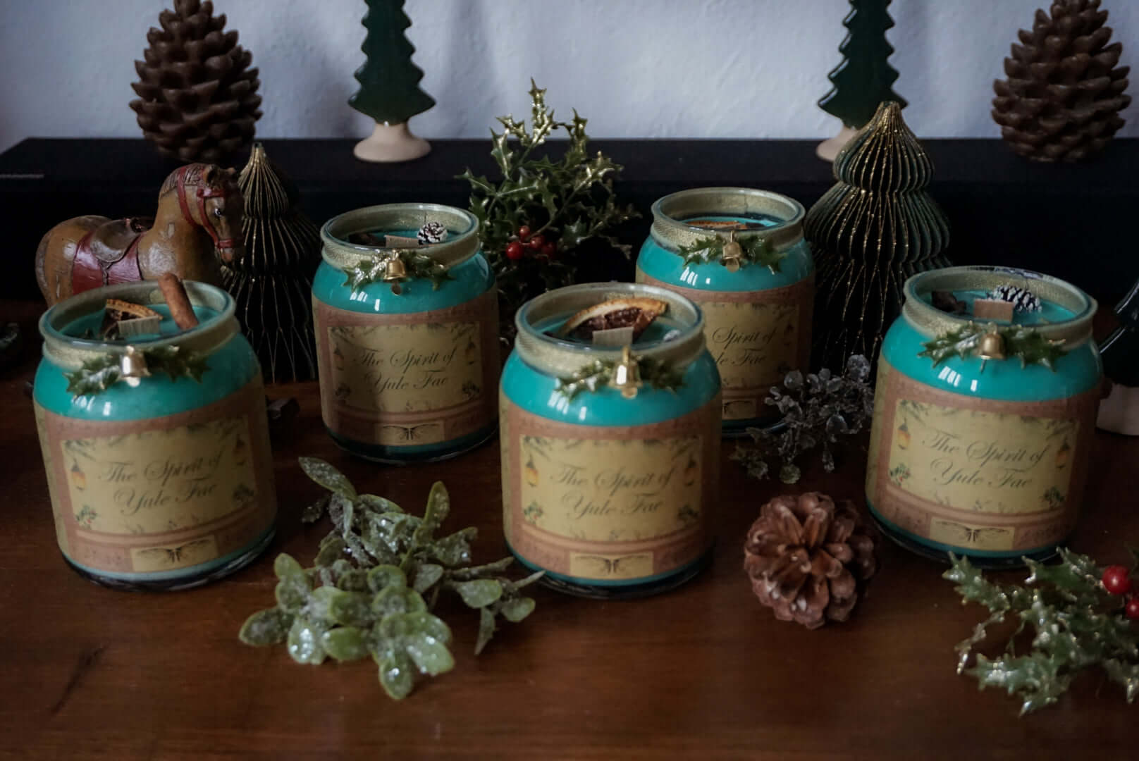 Spirit of Fae Christmas Candles with Bracelet