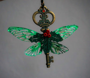 Ready to ship - flying key ornaments