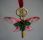Load image into Gallery viewer, Ready to ship - flying key ornaments
