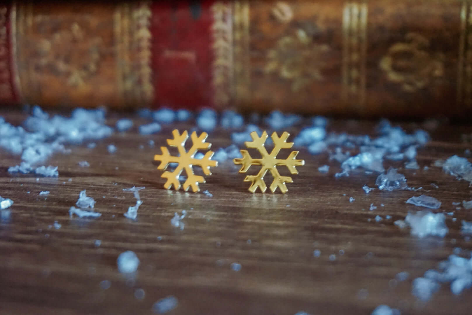 Snowflake earrings stainless steel