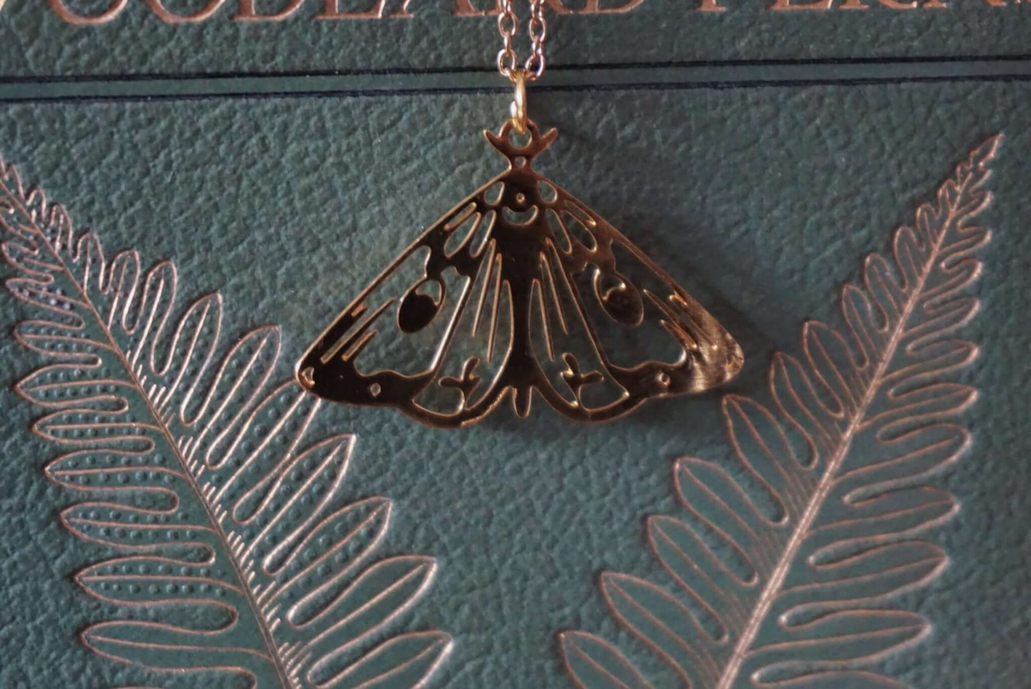 Golden Moth necklace