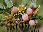 Lade das Bild in den Galerie-Viewer, OOAK Wild forest spring hair comb
