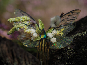 OOAK wild forest pixie comb