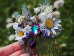 Load image into Gallery viewer, OOAK Daisy Hair comb
