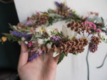 Load image into Gallery viewer, OOAK spring flower hair wreath
