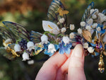 Lade das Bild in den Galerie-Viewer, OOAK purple glas spring flower crown - 2
