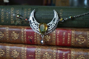 Glass Moon Tiara "Enchanting Forest"