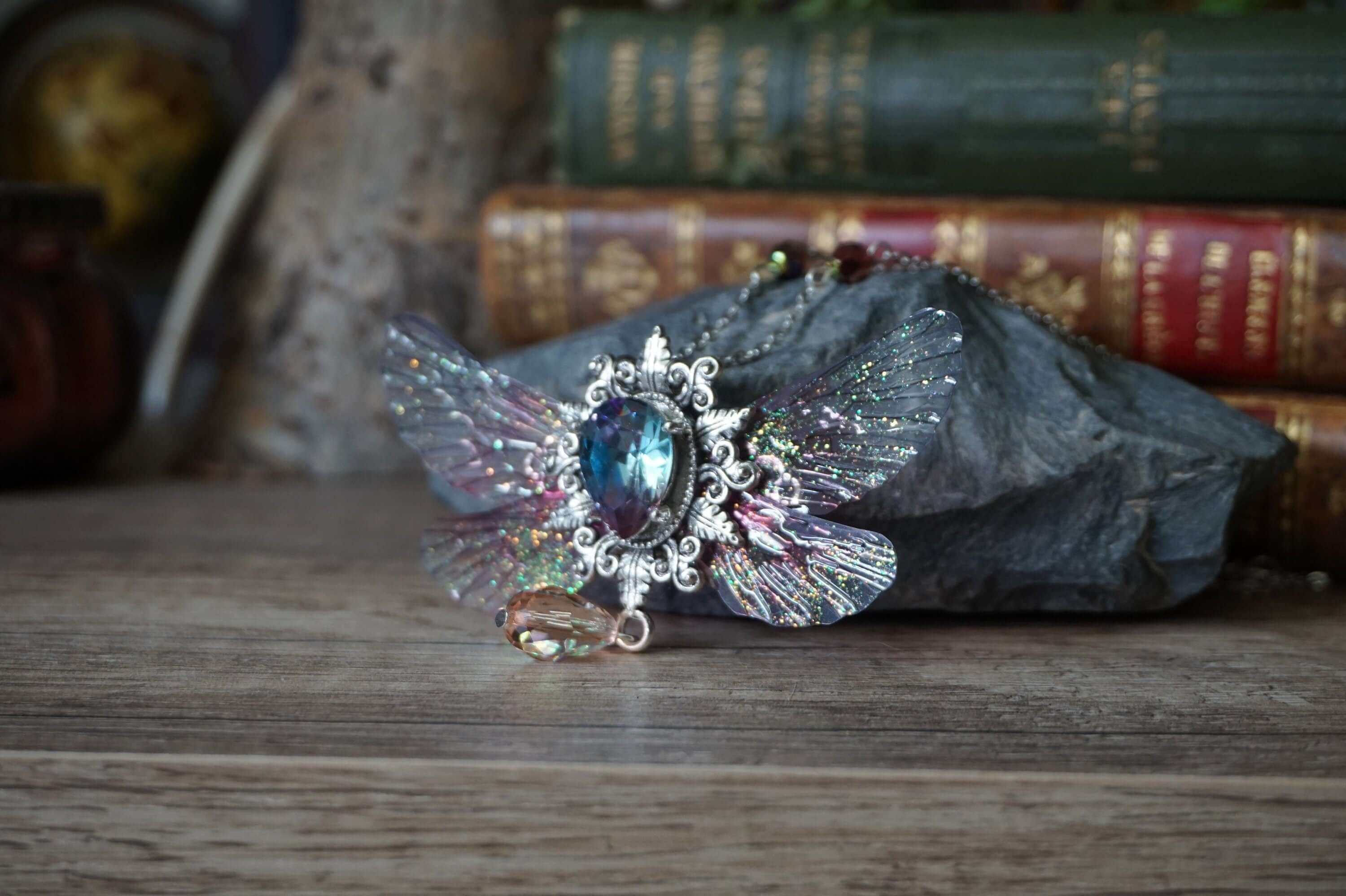 Necklace "whimsical faerie - rose dream"