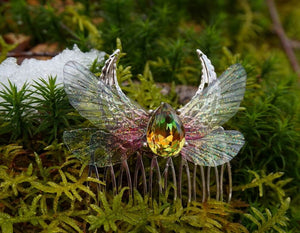 Moon Hair Comb "Enchanted Forest"