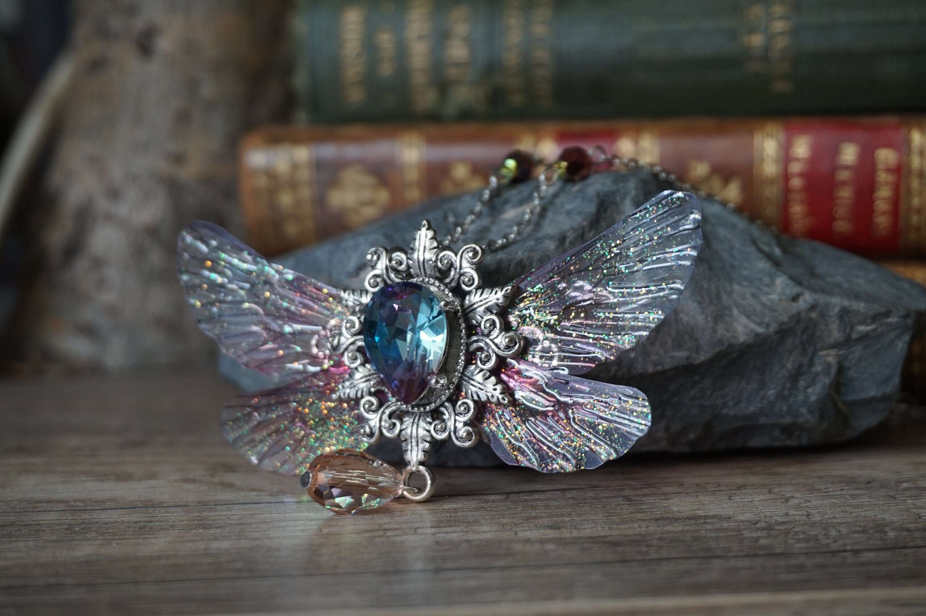 Necklace "whimsical faerie - rose dream"