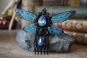 Fairy Hair Comb "Banded Demoiselle"