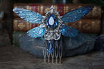 Lade das Bild in den Galerie-Viewer, Fairy Hair Comb &quot;Banded Demoiselle&quot;
