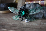 Load image into Gallery viewer, Whimsical Faerie necklace dark green
