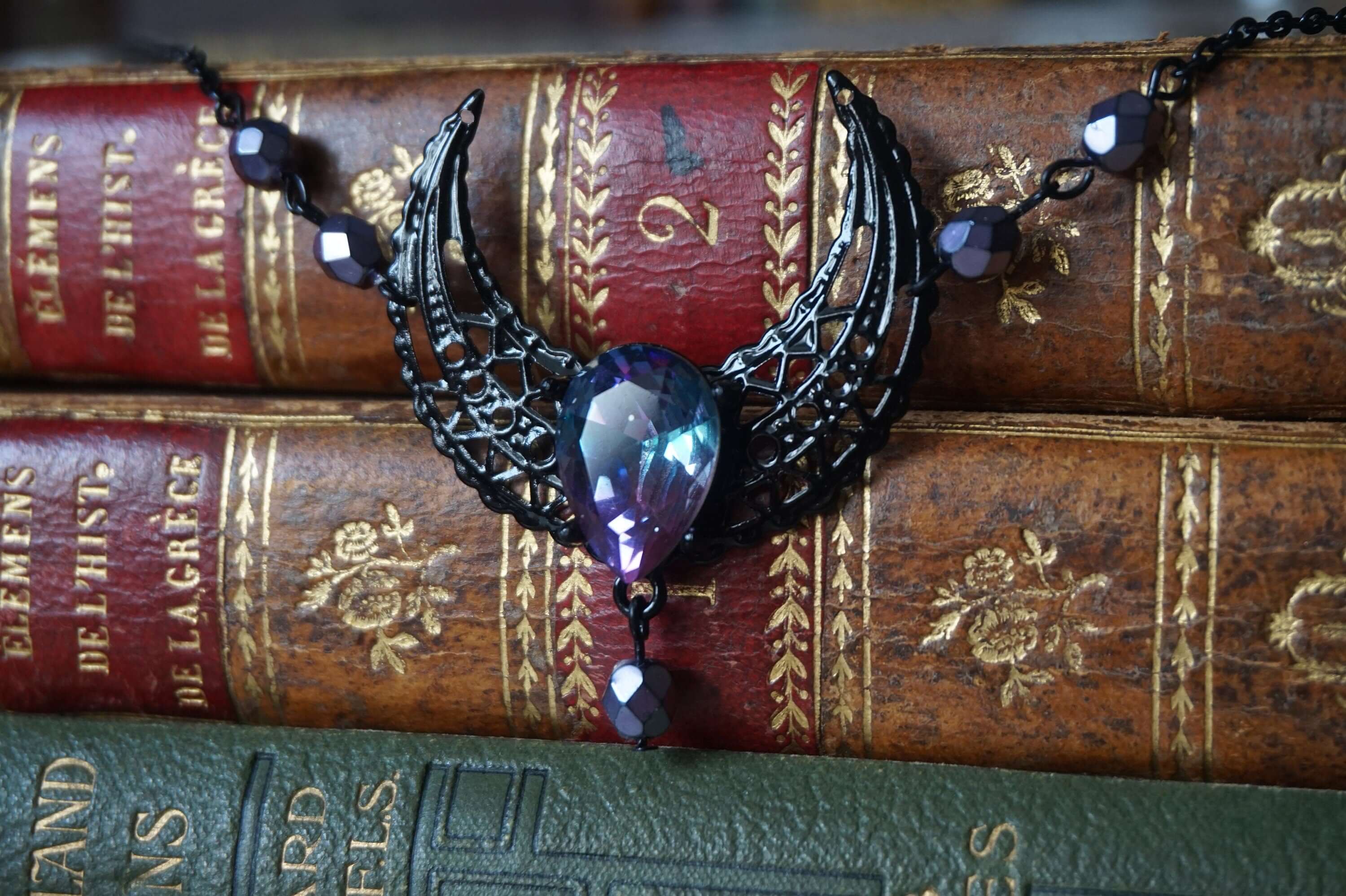Glass Moon Tiara "Purple"