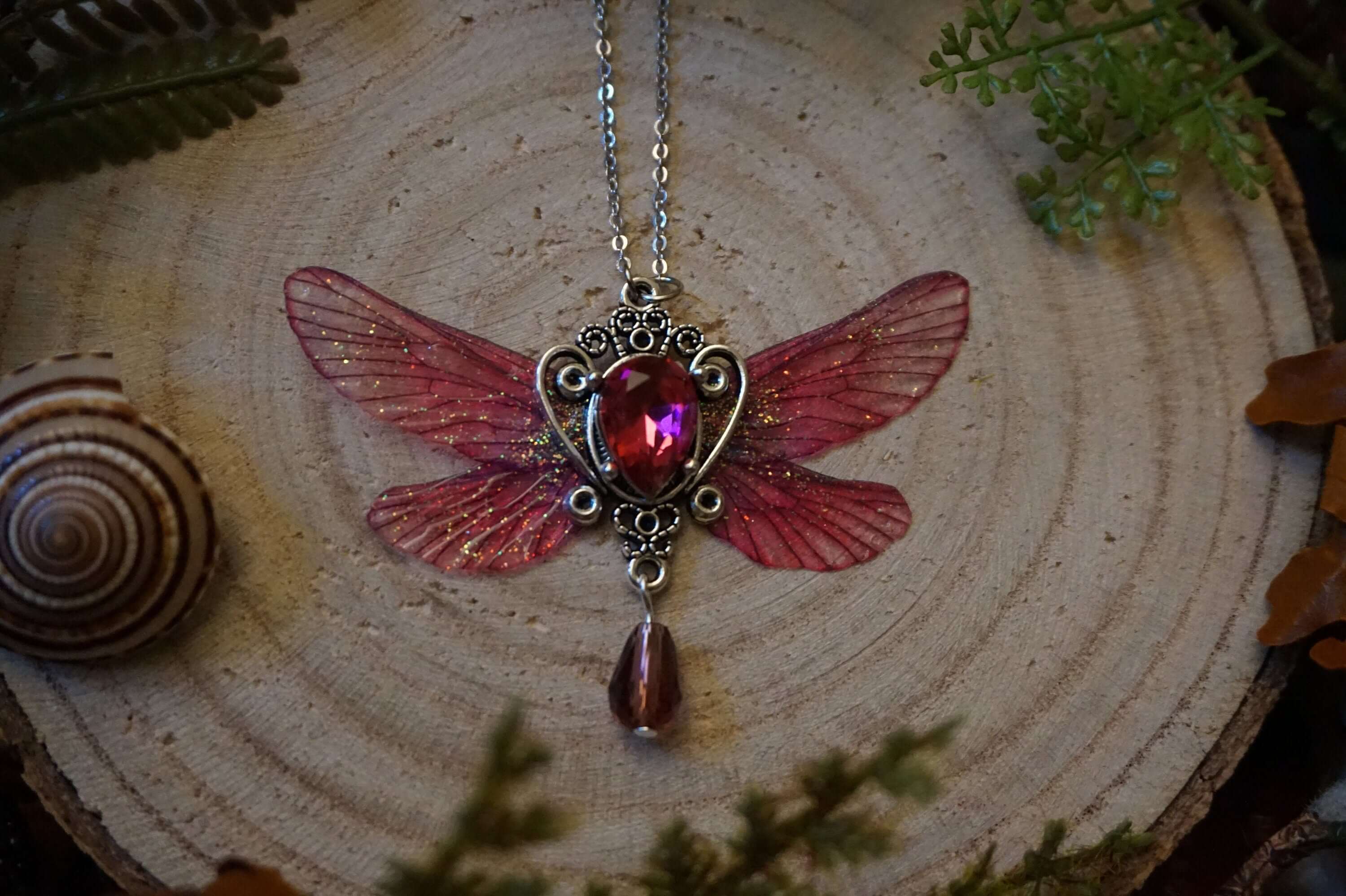 Whimsical Pixie necklace "Flower Faerie"