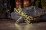 Load image into Gallery viewer, Golden Dragonfly Necklace
