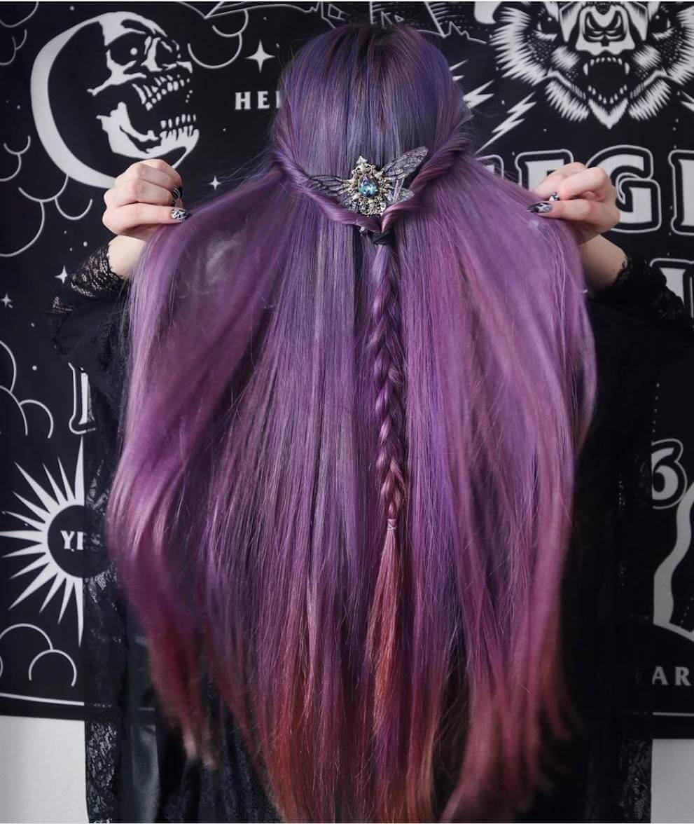 Faerie Hair Comb "Purple"