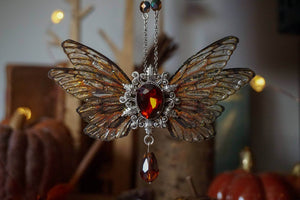 Whimsical Faerie necklace - Pumpkin Patch