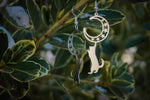 Load image into Gallery viewer, Cat Moon Earrings - gold/silver
