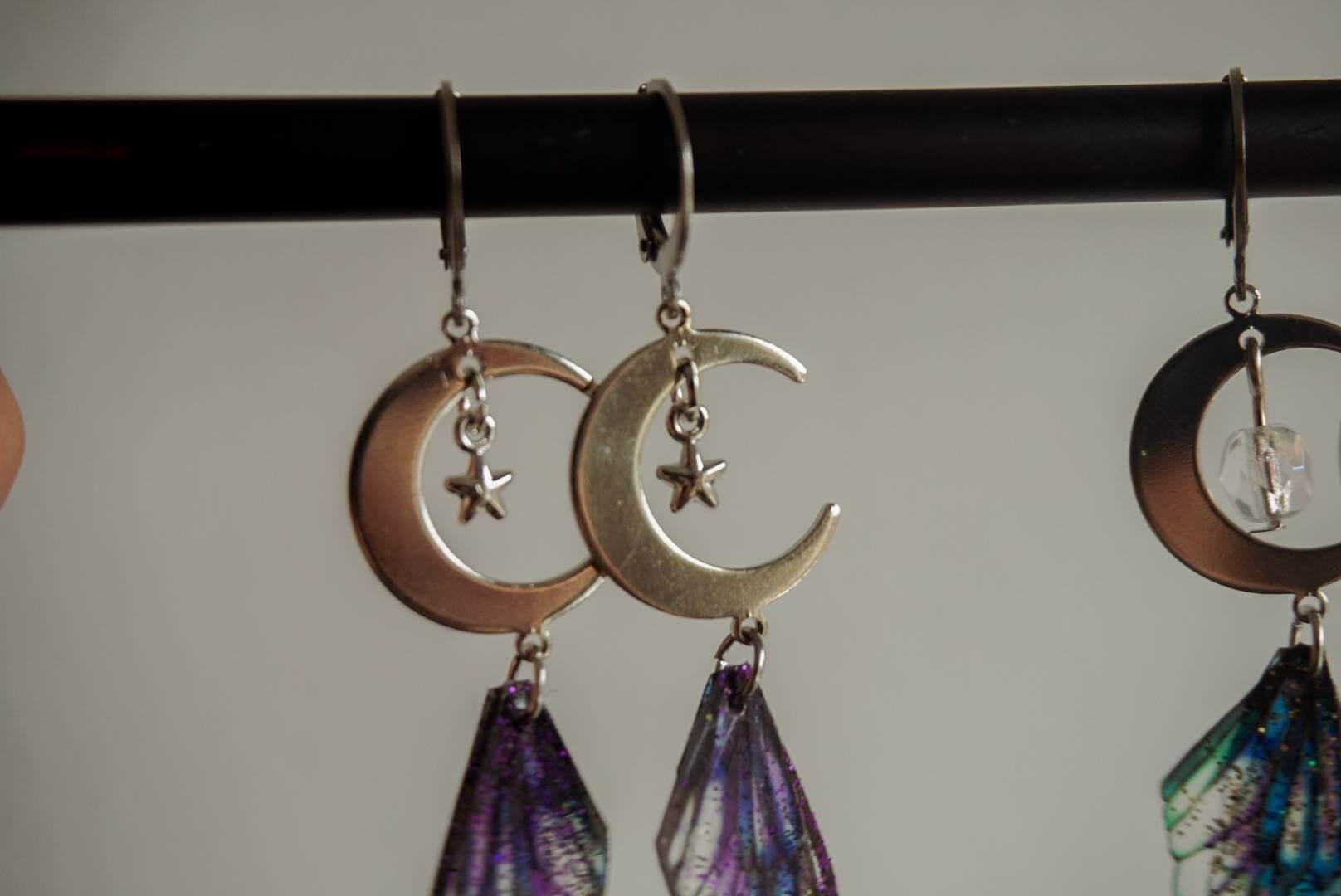 Pixiedust Moon Earrings silver - different colours